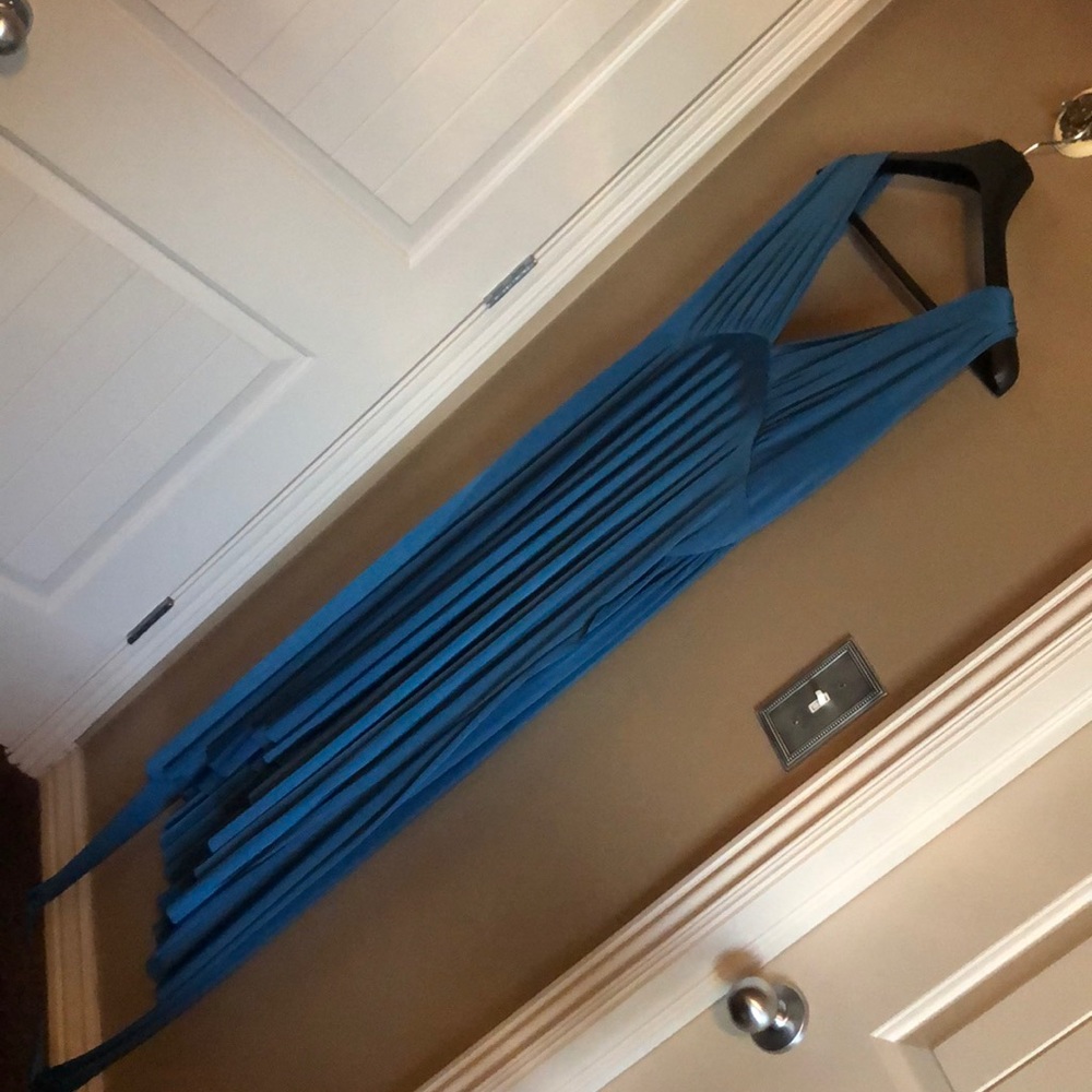 Teal blue dress